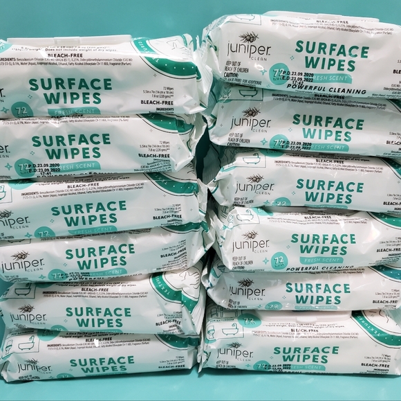 Juniper Other 864 Juniper Clean Surface Cleaning Wipes No Bleach